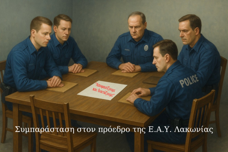 Συμπαράσταση στον πρόεδρο της Ε.Α.Υ. Λακωνίας