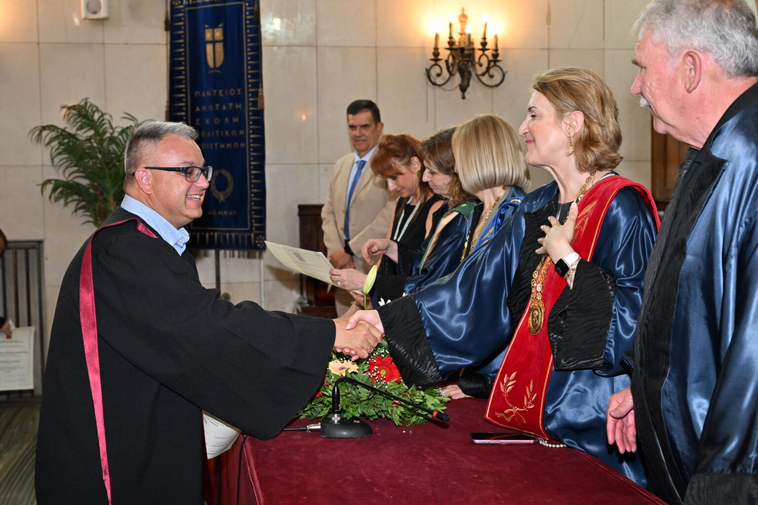 Τελετή Αποφοίτησης ΠΜΣ που διοργανώνει το Πάντειο Πανεπιστήμιο σε συνεργασία με τη ΣΕΘΑ