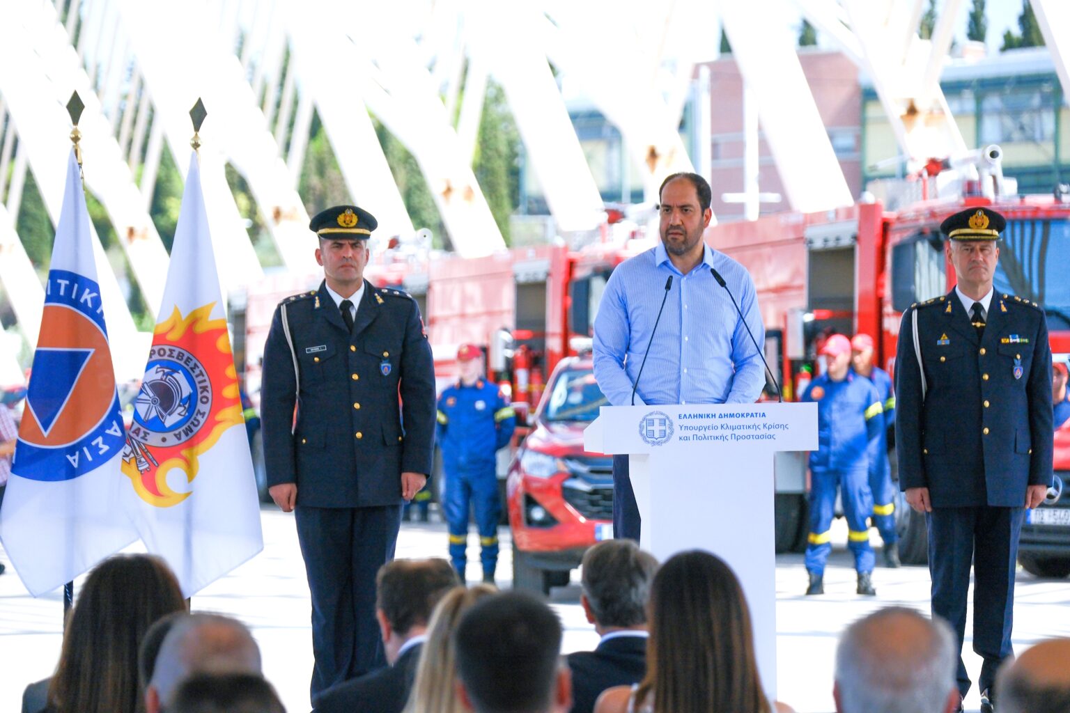 Εκδήλωση παραλαβής οχημάτων Πυροσβεστικού Σώματος – Γιάννης Κεφαλογιάννης: Η Πολιτική Προστασία αλλάζει μορφή, λειτουργία, φιλοσοφία