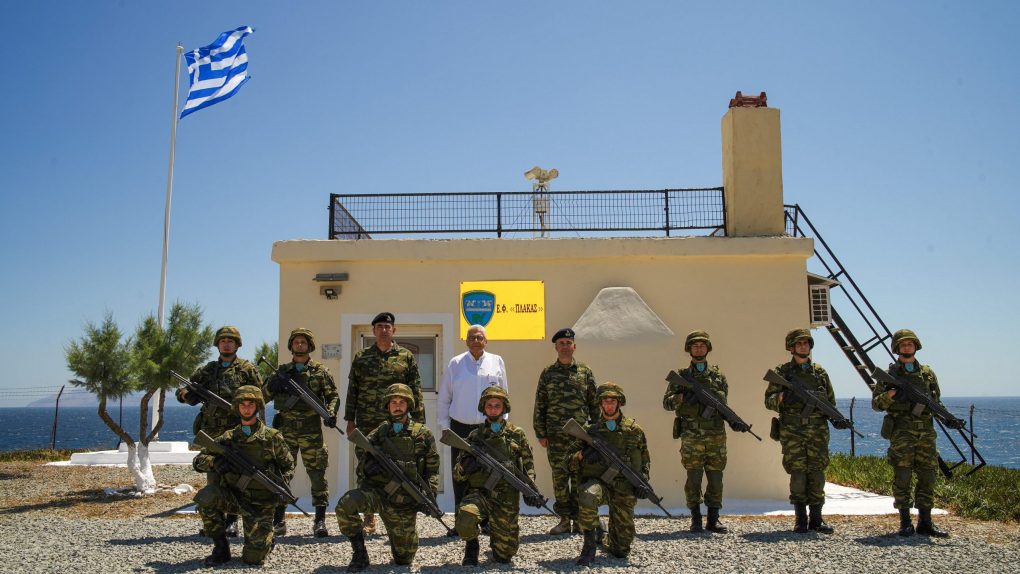 Ο ΓΓ ΥΠΕΘΑ Αντώνιου Οικονόμου στην 88η Στρατιωτική Διοίκηση (ΣΔΙ) Λήμνου