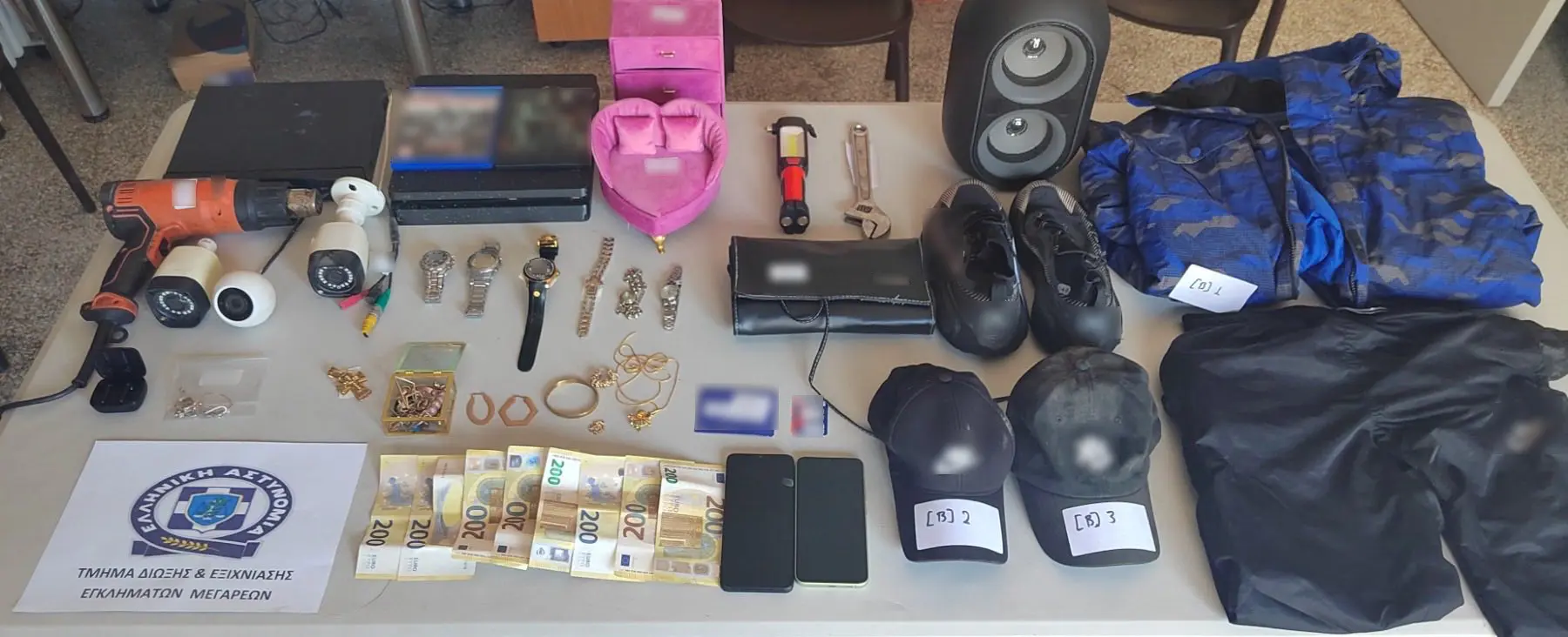 Εγκληματική ομάδα διέπραττε διακεκριμένες κλοπές στις περιοχές των Μεγάρων και της Νέας Περάμου