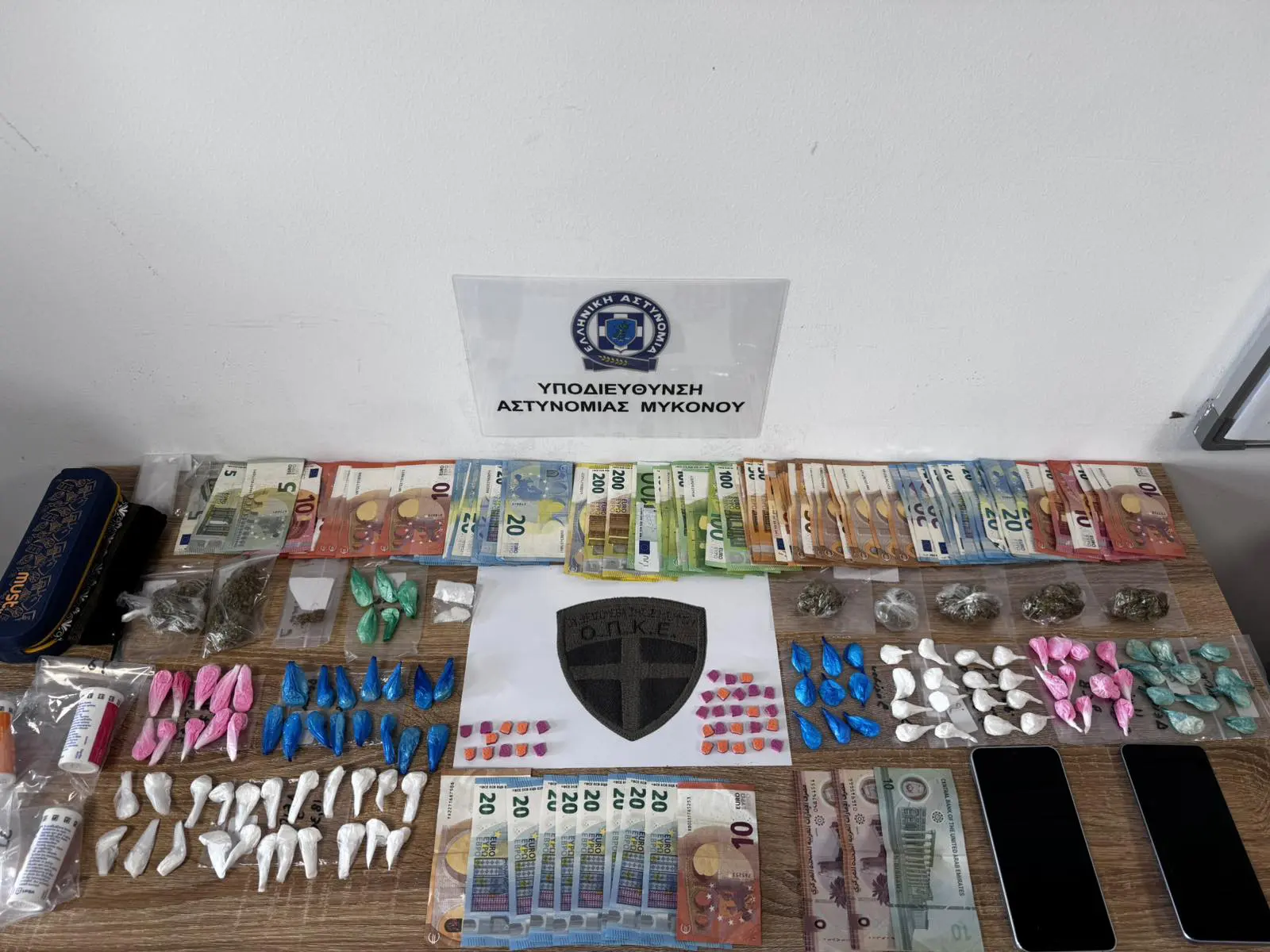 Από την Υπ/νση Αστυνομίας Μυκόνου εξιχνιάστηκαν δύο σημαντικές υποθέσεις διακίνησης ναρκωτικών ουσιών