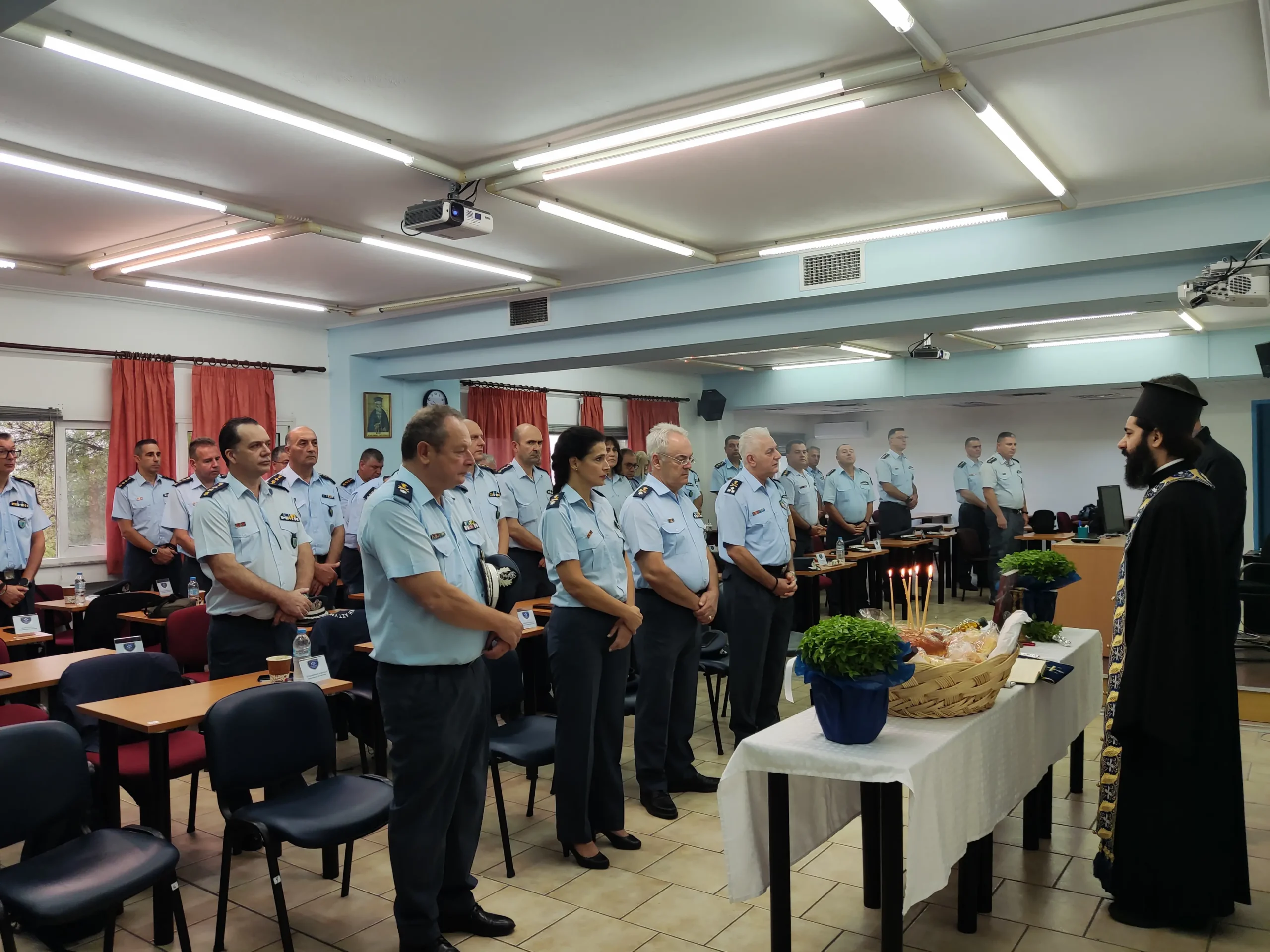 Αγιασμός στη Σχολή Μετεκπαίδευσης και Επιμόρφωσης Ελληνικής Αστυνομίας για την έναρξη του Σχολείου Επιμόρφωσης Αστυνομικών Διευθυντών