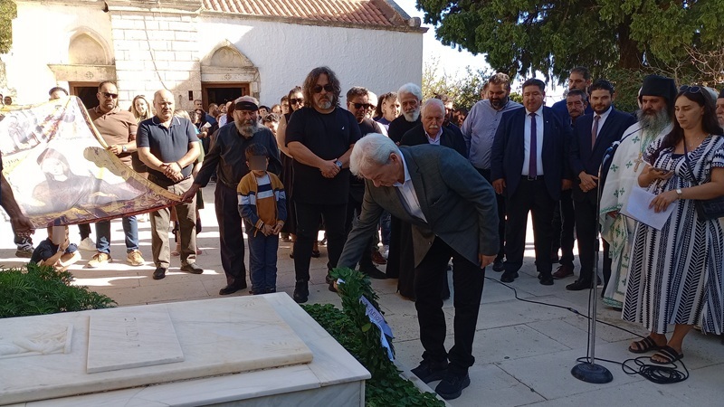 Στο Μνημόσυνο για τον ήρωα των Κρητικών Επαναστάσεων Φραγκιά Μαστραχά ο Δήμαρχος Ηρακλείου Αλέξης Καλοκαιρινός