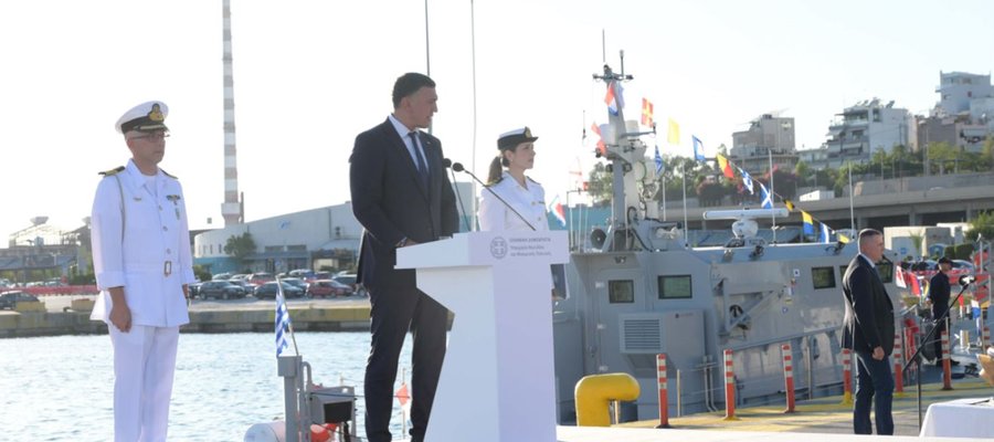 Τελετή παραλαβής και ένταξης πέντε νέων ταχύπλοων περιπολικών σκαφών στο Λιμενικό Σώμα – Ελληνική Ακτοφυλακή