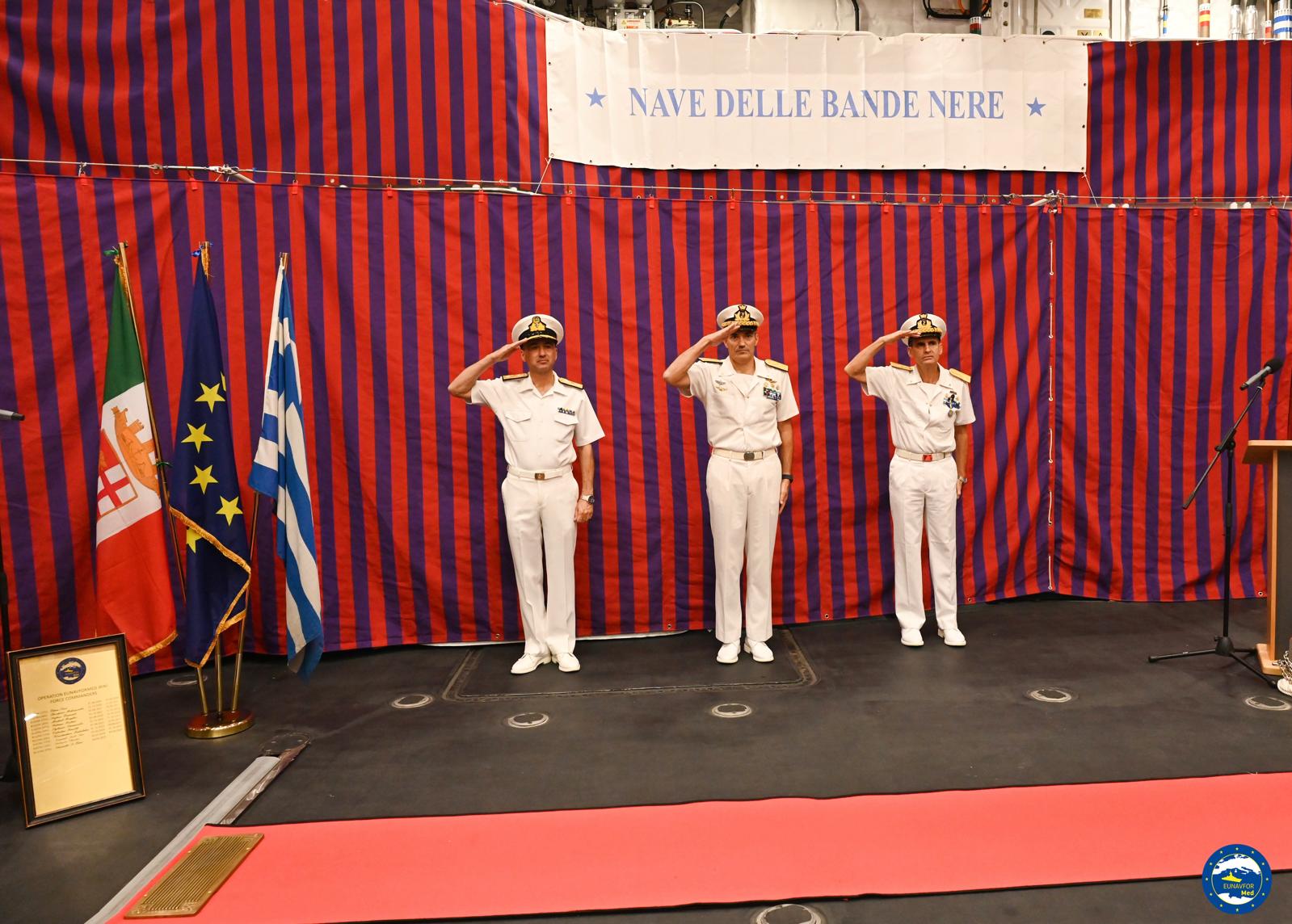 Παραλαβή Καθηκόντων Διοικητή εν Πλω της Επιχείρησης «IRINI» από την Ελλάδα