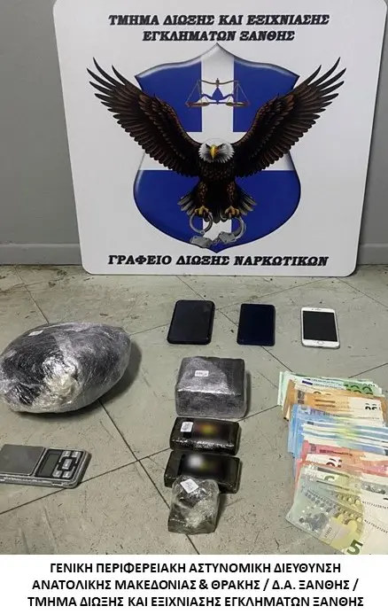 Από αστυνομικούς του Τμήματος Δίωξης και Εξιχνίασης Εγκλημάτων Ξάνθης δύο συλλήψεις για διακίνηση ναρκωτικών
