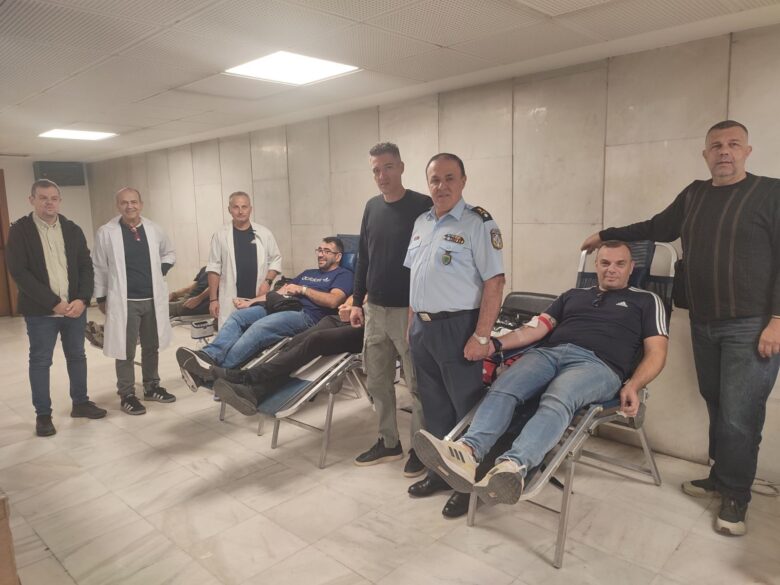 Ξεπέρασε κάθε προσδοκία η συμμετοχή στην αιμοδοσία της Ε.ΑΣ.Υ.Α. στη Γ.Α.Δ.Α.