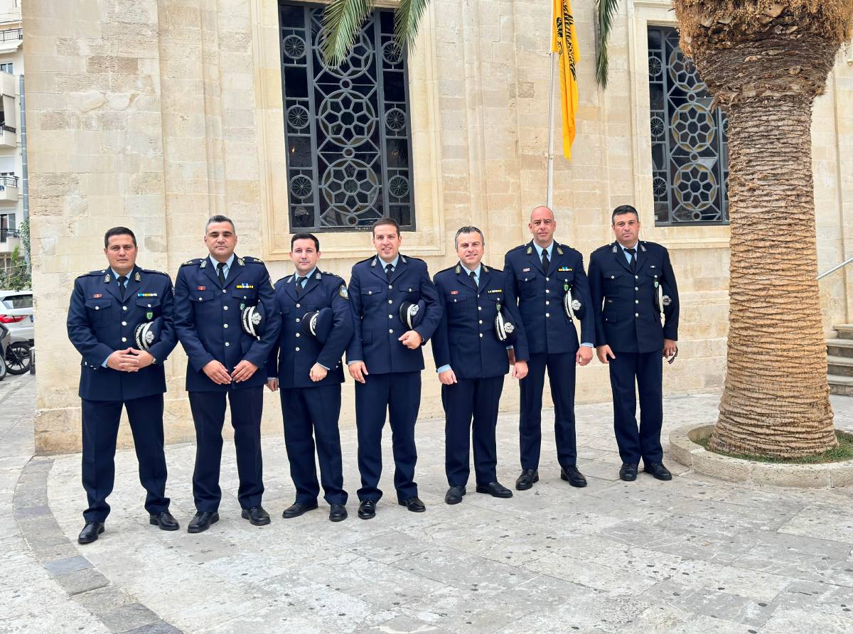 Εορτασμός του Προστάτη της Ελληνικής Αστυνομίας, Αγίου Μεγαλομάρτυρος Αρτεμίου, στην Κρήτη