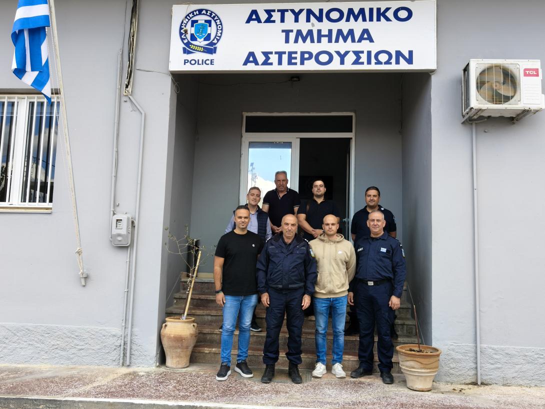 Ηράκλειο: Η Ένωση Αστυνομικών επισκέφθηκε το Αστυνομικό Τμήμα Αστερουσίων