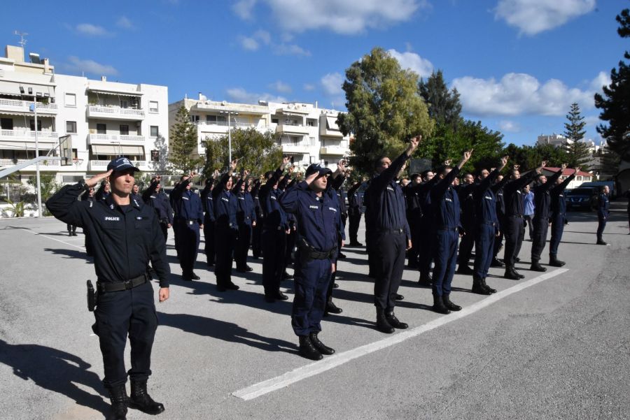 Ορκίστηκαν 53 νέοι δόκιμοι αστυφύλακες στο ΤΔΑ Ρεθύμνου