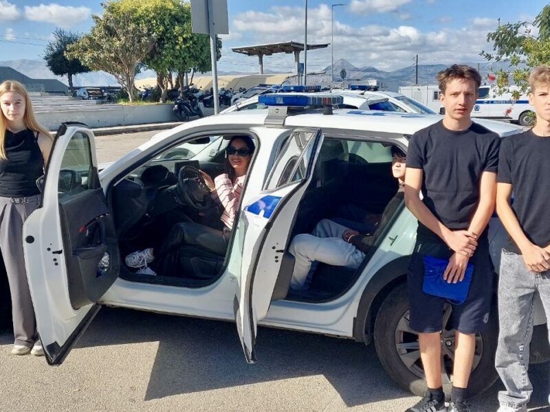 Φιλοξενία και ξενάγηση 9 μαθητών από τη Δημοκρατία της Σλοβενίας στο Αστυνομικό Μέγαρο Ηρακλείου από την Ι.Ρ.Α. Ηρακλείου