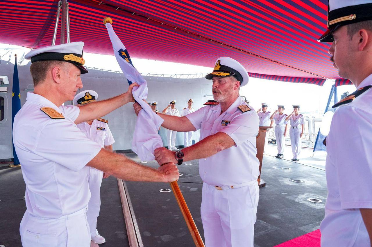 Τελετή Παράδοσης-Παραλαβής της εν πλω Διοίκησης της Ευρωπαϊκής Επιχείρησης «ΑΣΠΙΔΕΣ»