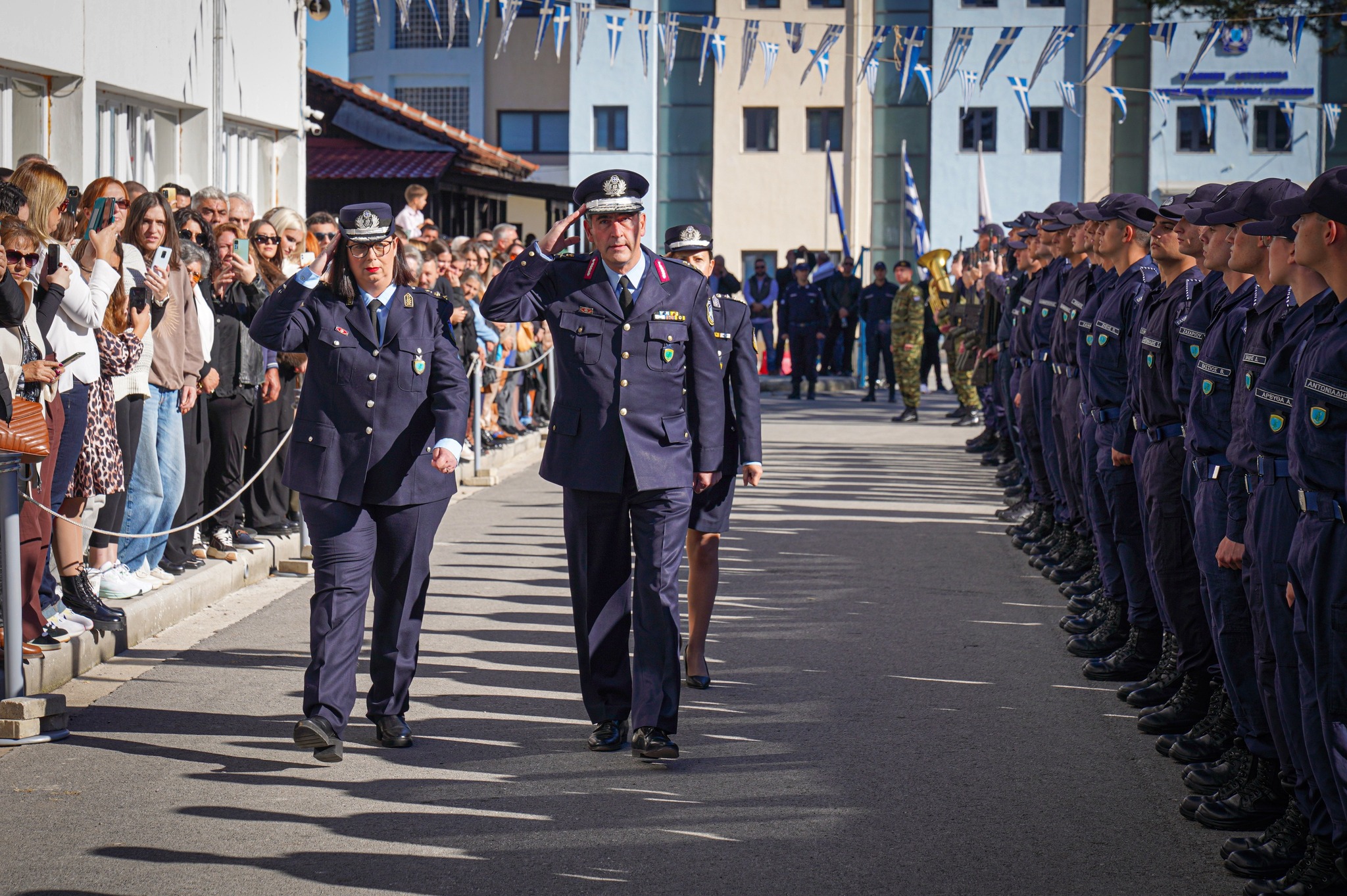 O Ταξίαρχος Κων. Σπανούδης στην τελετή ορκωμοσίας των πρωτοετών Δοκίμων Αστυφυλάκων σειράς 2025-2028