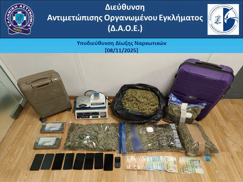 Εξαρθρώθηκε συμμορία που διακινούσε κοκαΐνη και ακατέργαστη κάνναβη στην Αττική