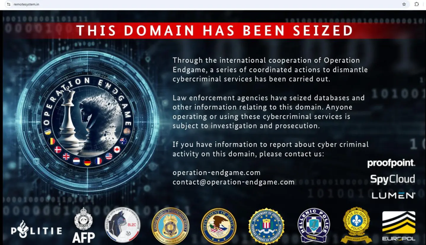 Η Ελληνική Αστυνομία στην «Operation Endgame» για τον τερματισμό λειτουργίας υποδομών που διευκολύνουν το κυβερνοέγκλημα