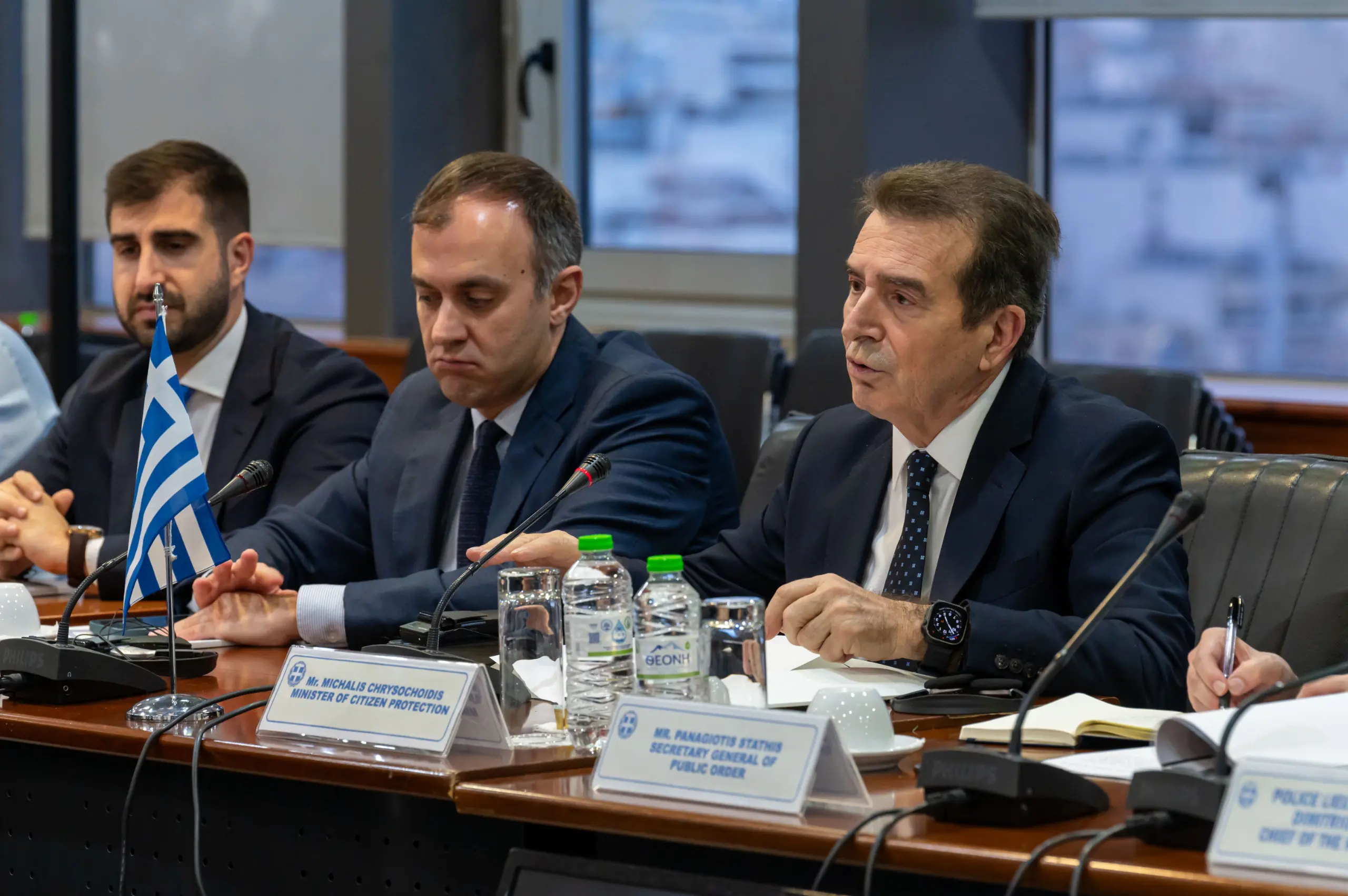 Συνάντηση Μιχάλη Χρυσοχοΐδη με τον Πρωθυπουργό του κρατιδίου της Έσσης, Boris Rhein