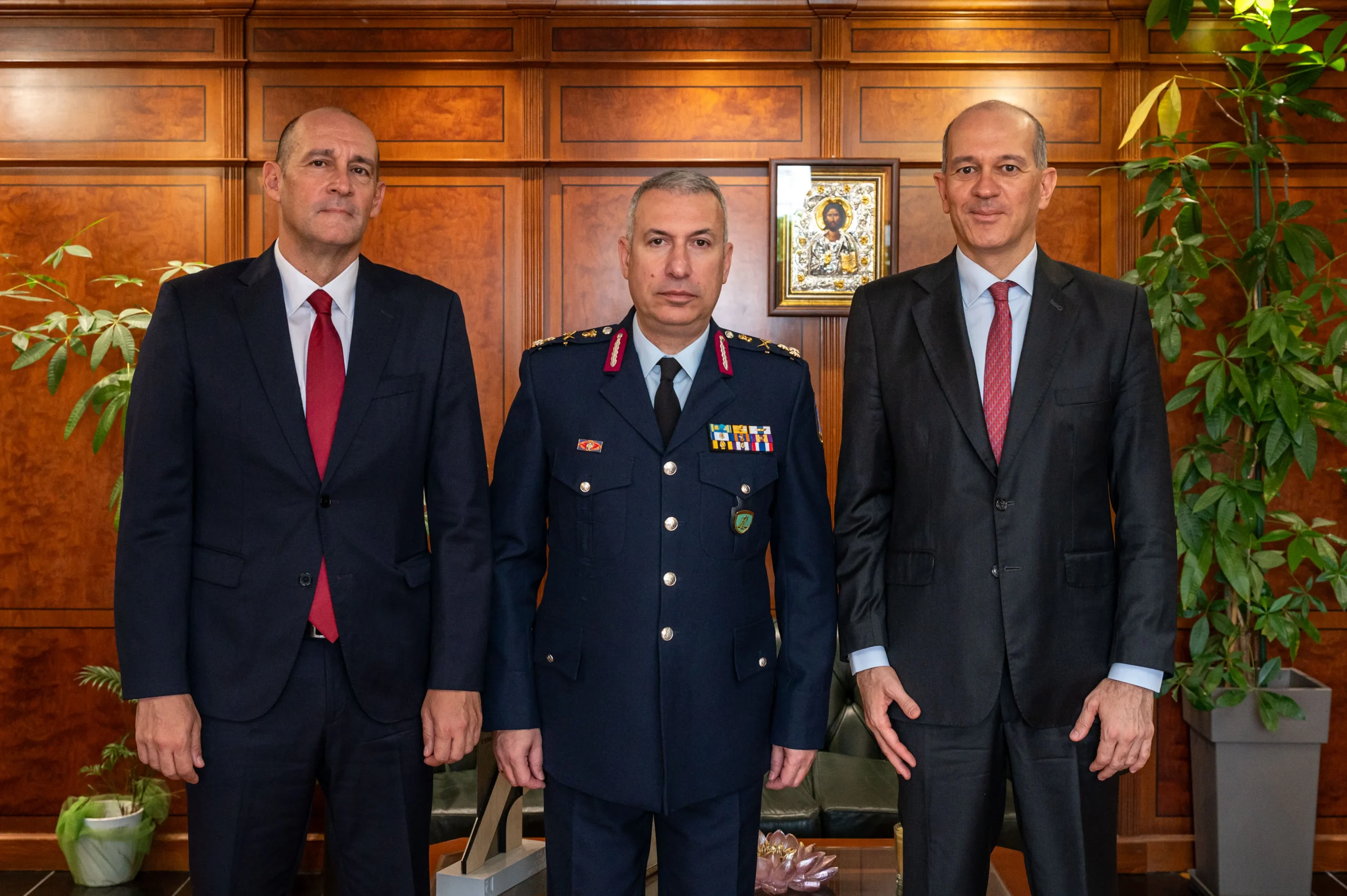 Συνάντηση του Αρχηγού της Ελληνικής Αστυνομίας με τους Παναγιώτη και Γιώργο Αγγελόπουλο