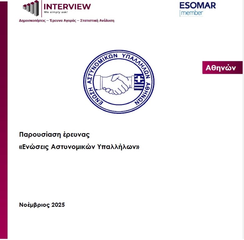 Αποτελέσματα έρευνας- δημοσκόπησης Ε.ΑΣ.Υ.Α