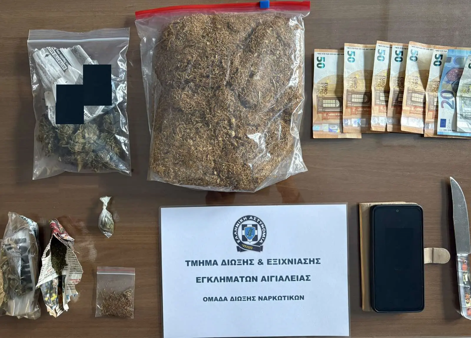 Σύλληψη για κατοχή ναρκωτικών και λαθραίων καπνικών προϊόντων στο Αίγιο