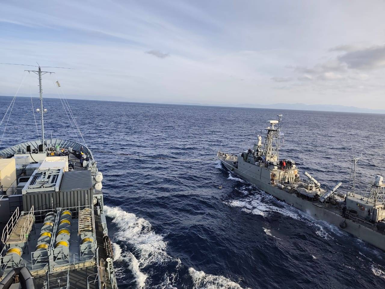 Συνεκπαίδευση Ταχέως Περιπολικού Κατευθυνομένων Βλημάτων ΤΡΟΥΠΑΚΗΣ με τo Πλοίο Γενικής Υποστήριξης ELBE του γερμανικού πολεμικού ναυτικού