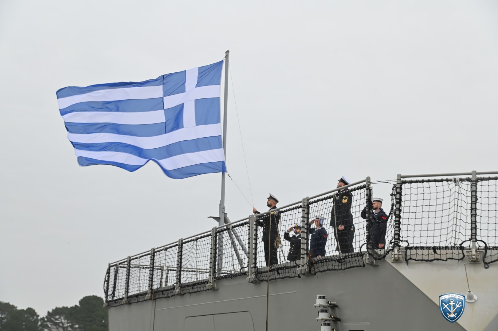 Τελετή ονοματοδοσίας, ύψωσης της ελληνικής σημαίας και ένταξης της νεότευκτης Φρεγάτας «ΚΙΜΩΝ» στο Πολεμικό Ναυτικό