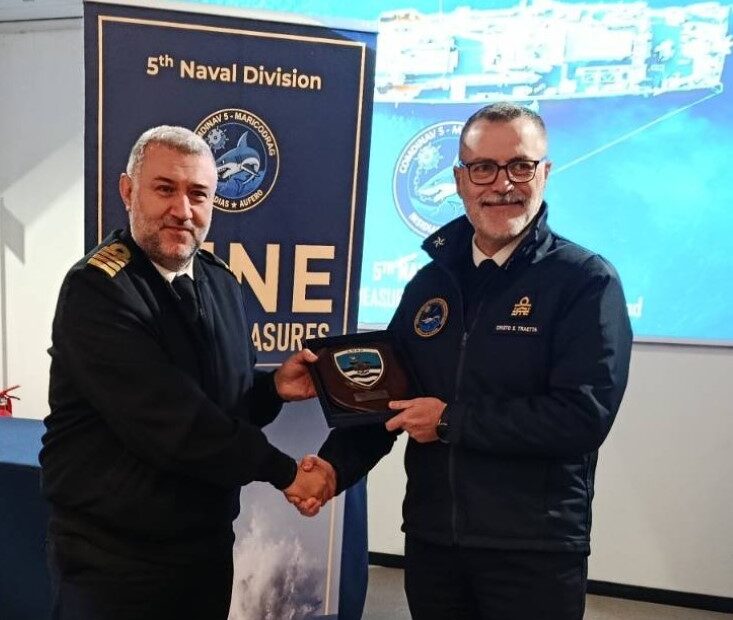 Ο Διοικητής ΔΝΑΡ στην Ιταλική Διοίκηση Ναρκοπολέμου