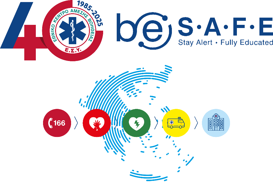 ΕΚΑΒ be S.A.F.E. – Πανελλήνια Εβδομάδα Εκπαίδευσης & Πρόληψης 2025: Μια εβδομάδα μπορεί, κυριολεκτικά, να κρατήσει μια ΖΩΗ!