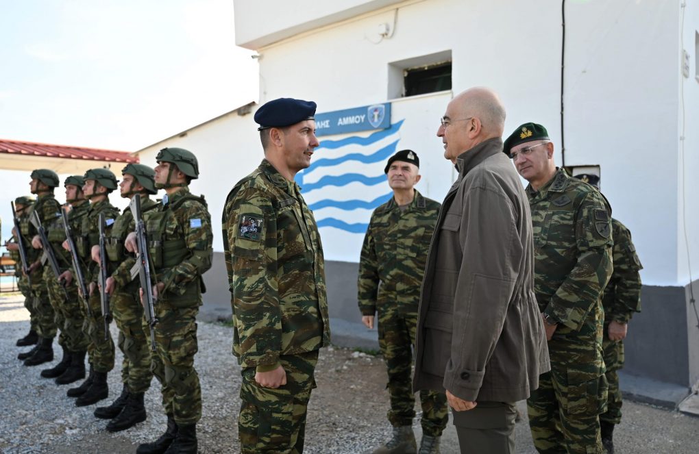 Επίσκεψη ΥΕΘΑ Νίκου Δένδια στην έδρα της 79 ΑΔΤΕ στη Σάμο και το Ε/Φ «Ψιλής Άμμου»