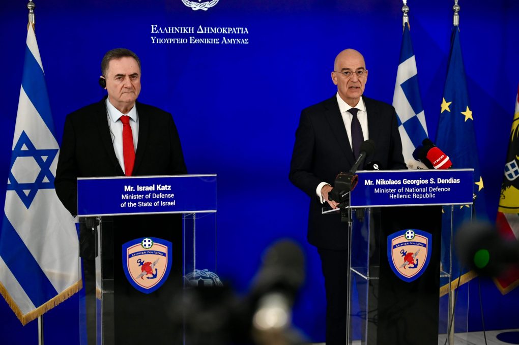 Συνάντηση ΥΕΘΑ Νίκου Δένδια με τον Υπουργό Άμυνας του Ισραήλ Israel Katz