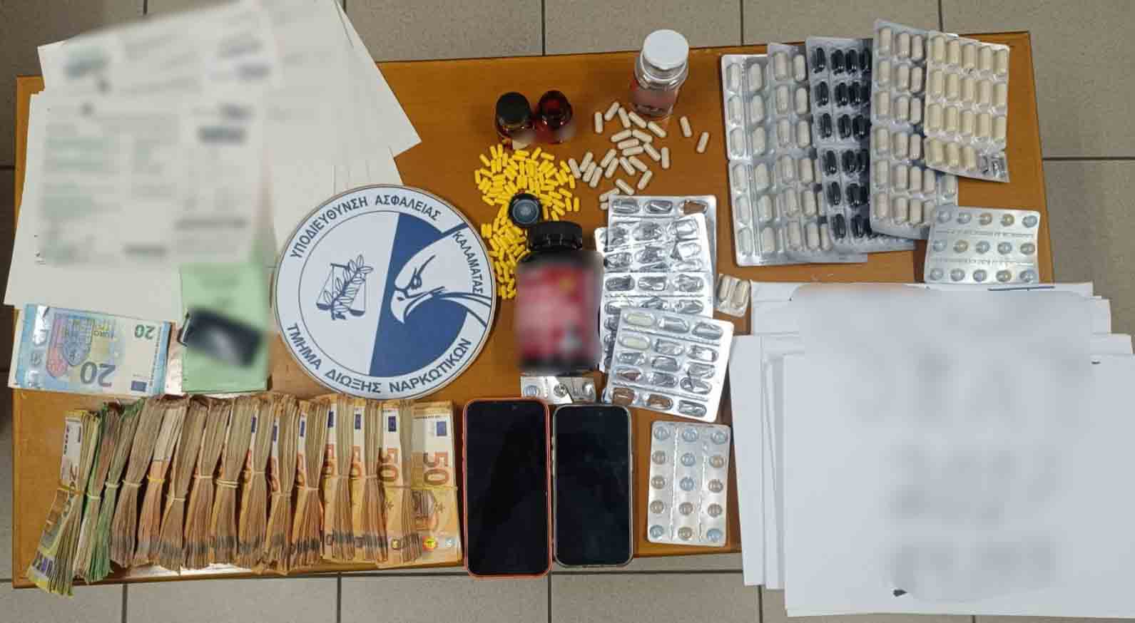 Από το Τμήμα Δίωξης Ναρκωτικών Καλαμάτας συνελήφθησαν 2  άτομα κατηγορούμενα για παράβαση της νομοθεσίας για τα ναρκωτικά