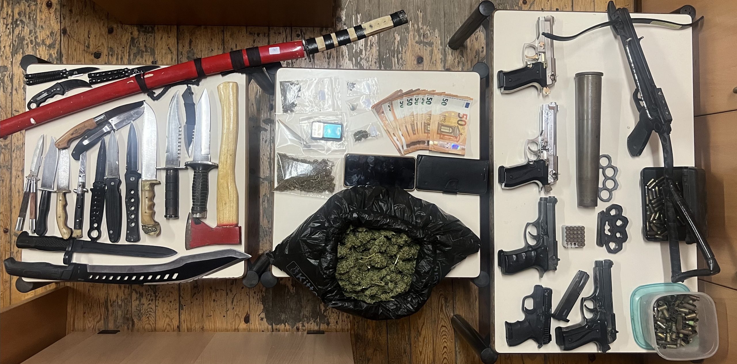 Δύο συλλήψεις για όπλα και ναρκωτικά στο Ρέθυμνο