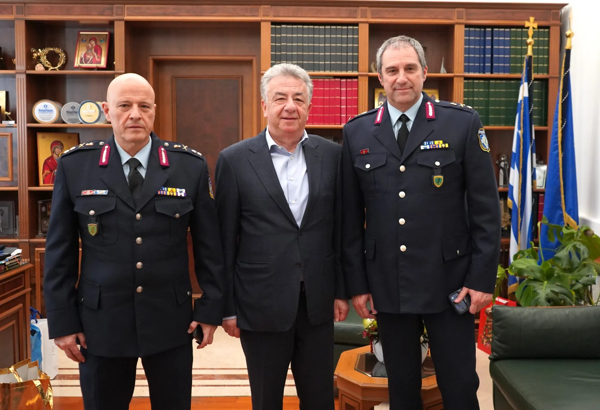 Επίσκεψη του νέου Γενικού Περιφερειακού Αστυνομικού Διευθυντή Κρήτης στον Περιφερειάρχη Κρήτης