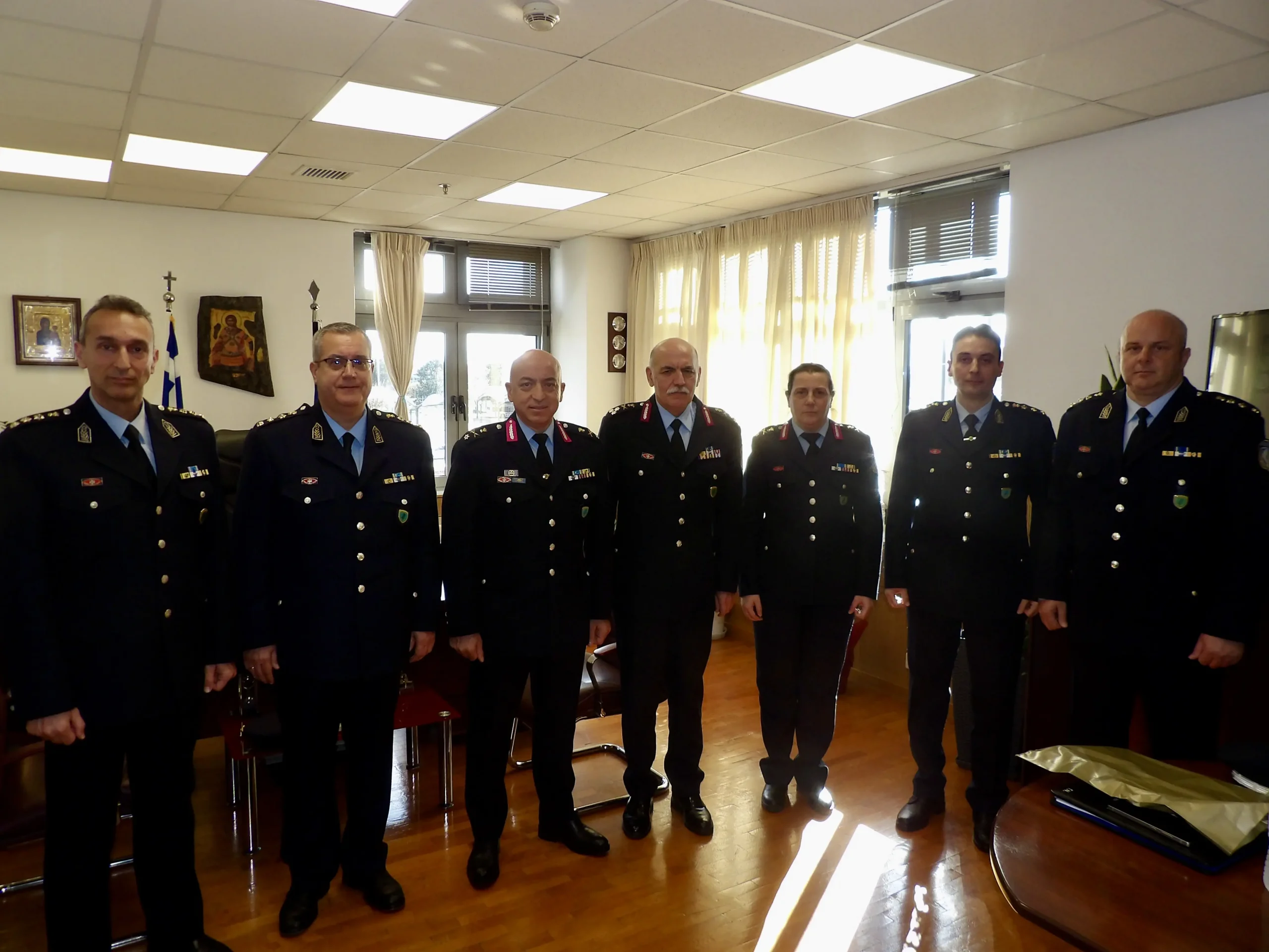 Επίσκεψη του Α΄ Υπαρχηγού ΕΛ.ΑΣ, Αντιστράτηγου Παναγιώτη Πούπουζα στη Γενική Περ. Αστ. Δ/νση Θεσσαλίας