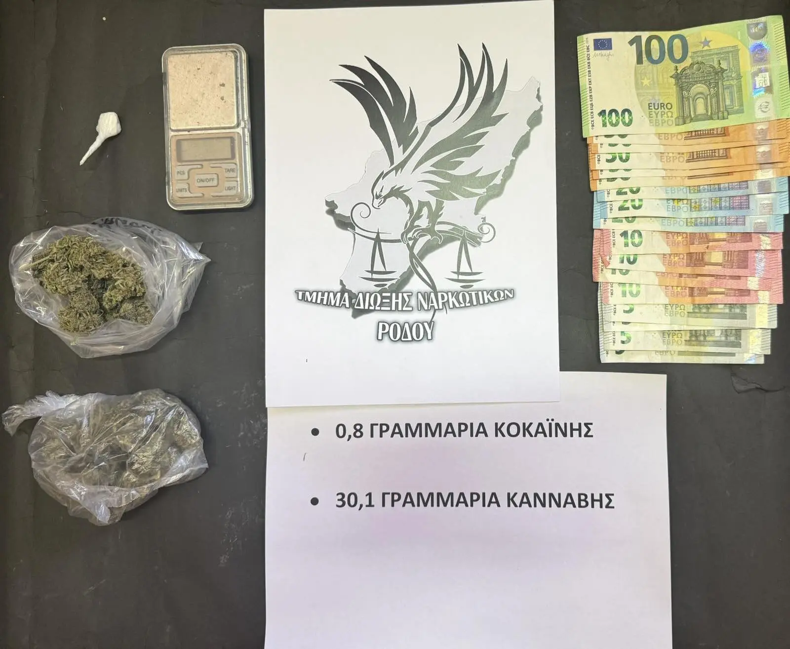 Συνελήφθη 27χρονος για διακίνηση ναρκωτικών στη Ρόδο