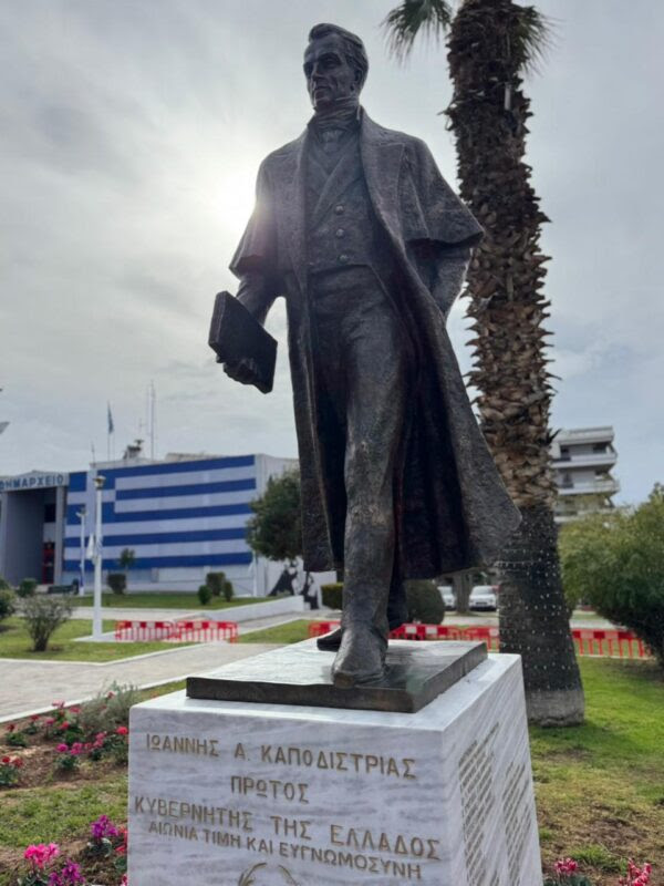 Ο πρώτος Ανδριάντας του Κυβερνήτη Ιωάννη Καποδίστρια στην Αττική τοποθετήθηκε στον Δήμο Ελληνικού – Αργυρούπολης
