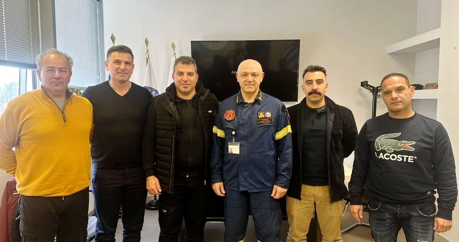 Οι Πυροσβέστες Νομού Ηρακλείου στο Υπουργείο Κλιματικής Κρίσης και Πολιτικής Προστασίας