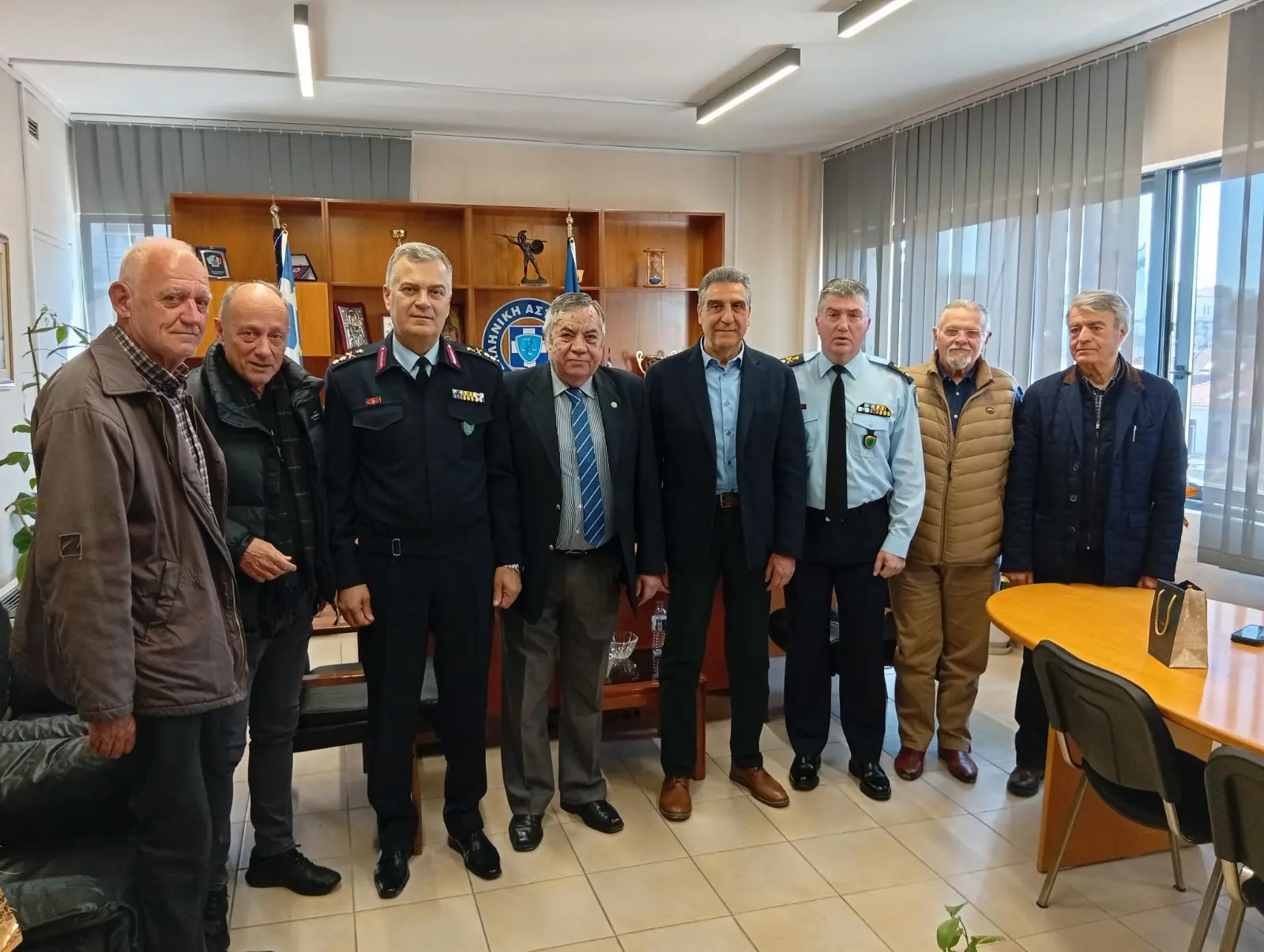 Εθιμοτυπική επίσκεψη του νέου Προεδρείου της Ένωσης Συνταξιούχων Αστυνομίας Πόλεων Πατρών