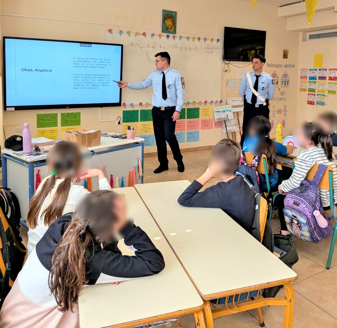 Δράση του Τμήματος Τροχαίας Καβάλας  για την κυκλοφοριακή αγωγή σε μαθητές δημοτικού σχολείου