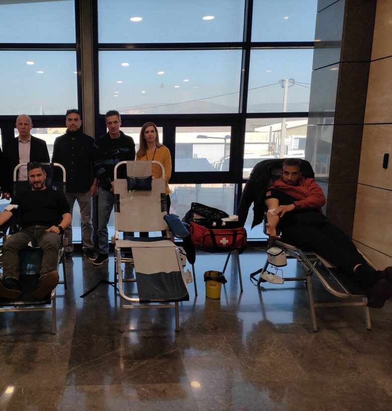 Μεγάλη επιτυχία σημείωσε η αιμοδοσία της Ε.ΑΣ.Υ.Α. στη Δ.Ε.Ε.