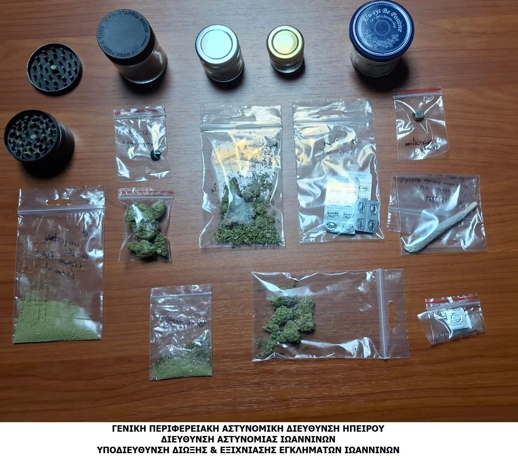 Δύο συλλήψεις για ναρκωτικά στα Ιωάννινα