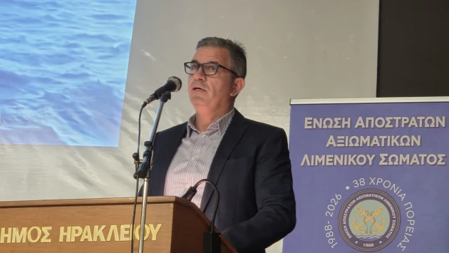 Συνέδριο Ε.Α.Α.Λ.Σ: Καθηλωτικός ο Πρόεδρος ΕΠΛΣ/Δυτικής Κρήτης, Ανθυποπλοίαρχος ΛΣ Βασίλης Κατσικανδαράκης