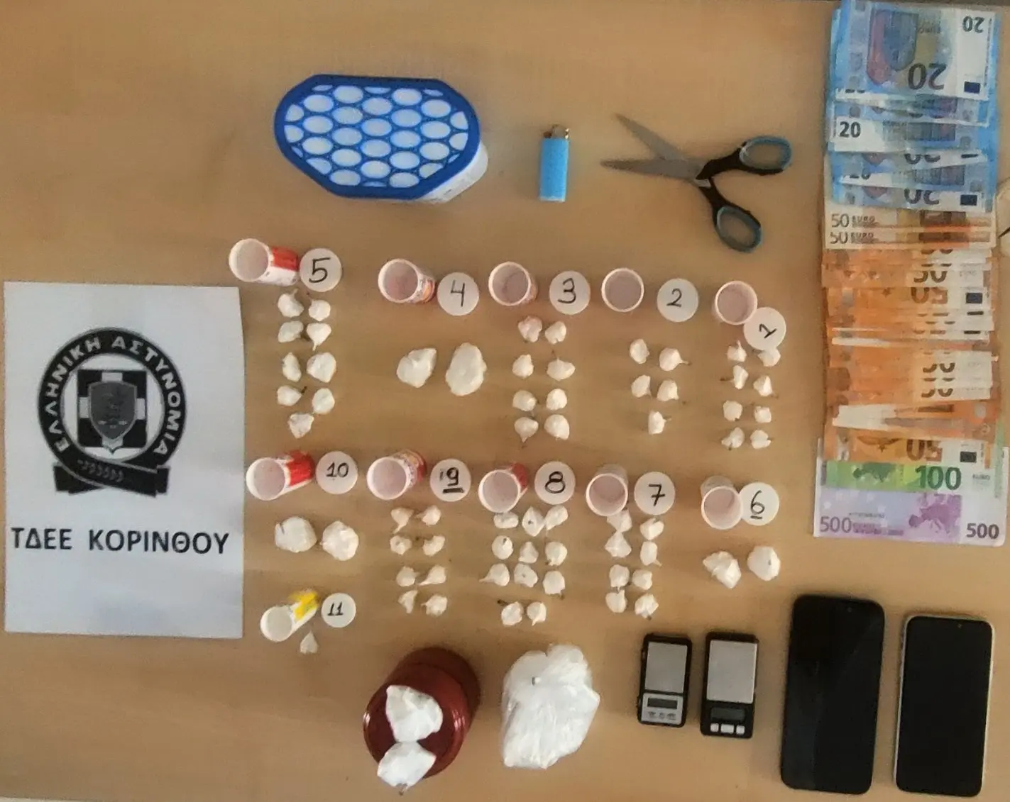 Συνελήφθησαν 2  άτομα για παράβαση της νομοθεσίας για τα ναρκωτικά στην Κορινθία