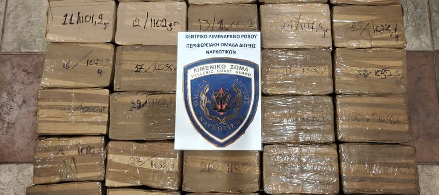 Εντοπισμός και κατάσχεση 42,78 κιλών κατεργασμένης κάνναβης στη Ρόδο