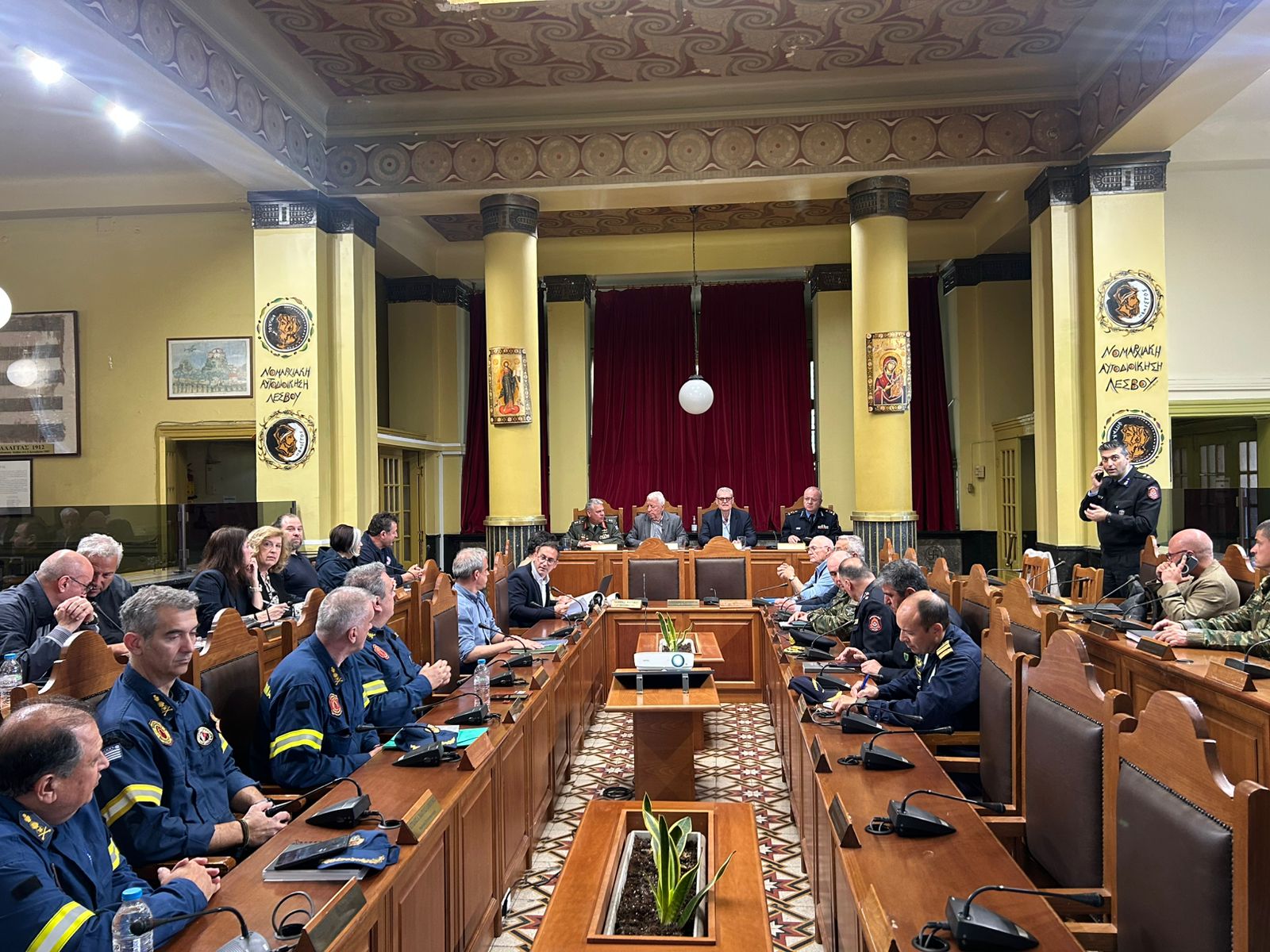 Ευρεία σύσκεψη υπό τον ΥΠΚΚΠΠ Ευάγγελο Τουρνά για την προετοιμασία της αντιπυρικής περιόδου στην Περιφέρεια Βορείου Αιγαίου