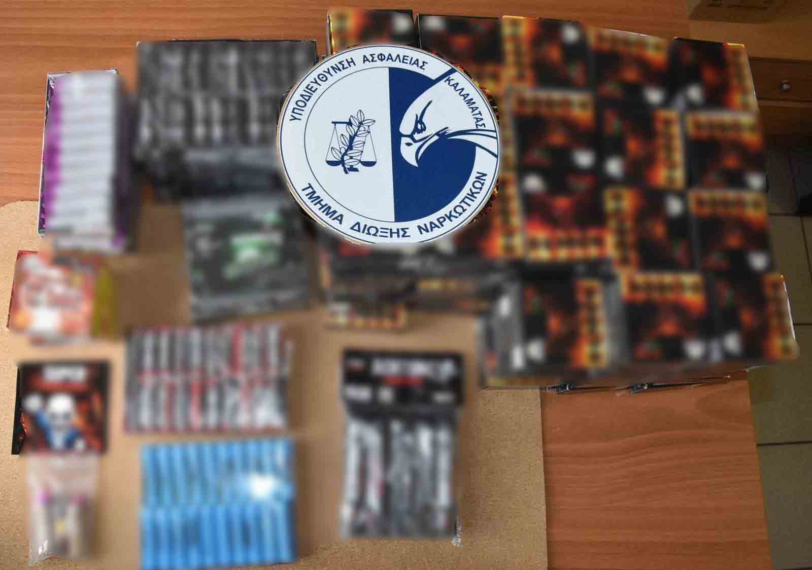 Καλαμάτα: Σύλληψη 20χρονου – Είχε πάνω από 2.200 κροτίδες που είχε παραγγείλει από το εξωτερικό με σκοπό την διακίνησή τους