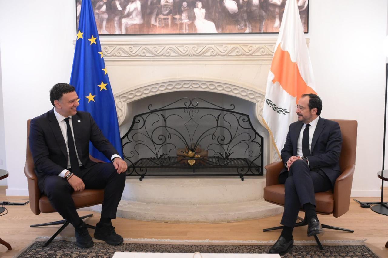 Β. Κικίλιας στη συνάντηση με τον Πρόεδρο της Κυπριακής Δημοκρατίας, Ν. Χριστοδουλίδη