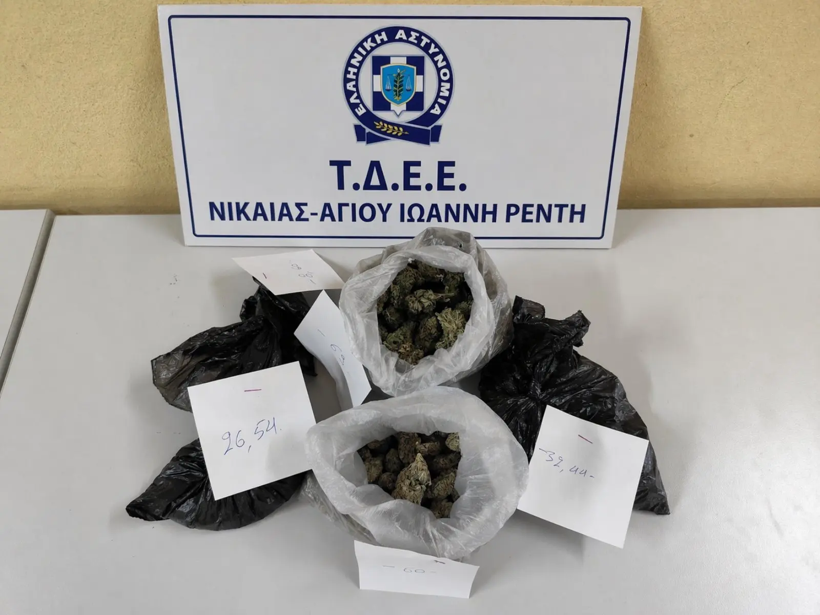 Συλλήψεις για ναρκωτικά σε Νίκαια και Πειραιά