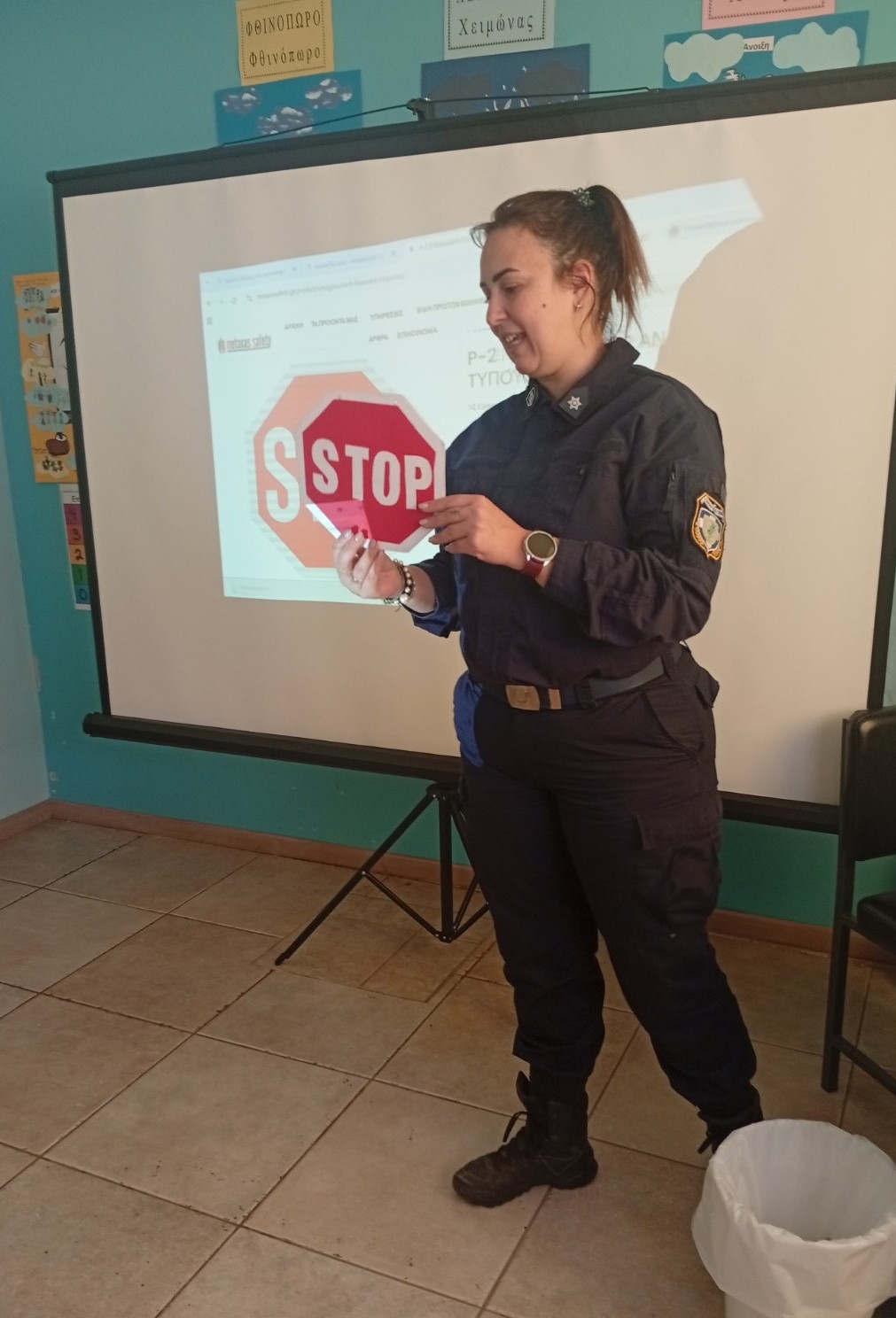 Ενημερωτική ομιλία σε μαθητές του 2ου Νηπιαγωγείου Ναυπλίου με θέμα την “Κυκλοφοριακή αγωγή – Οδική Ασφάλεια”