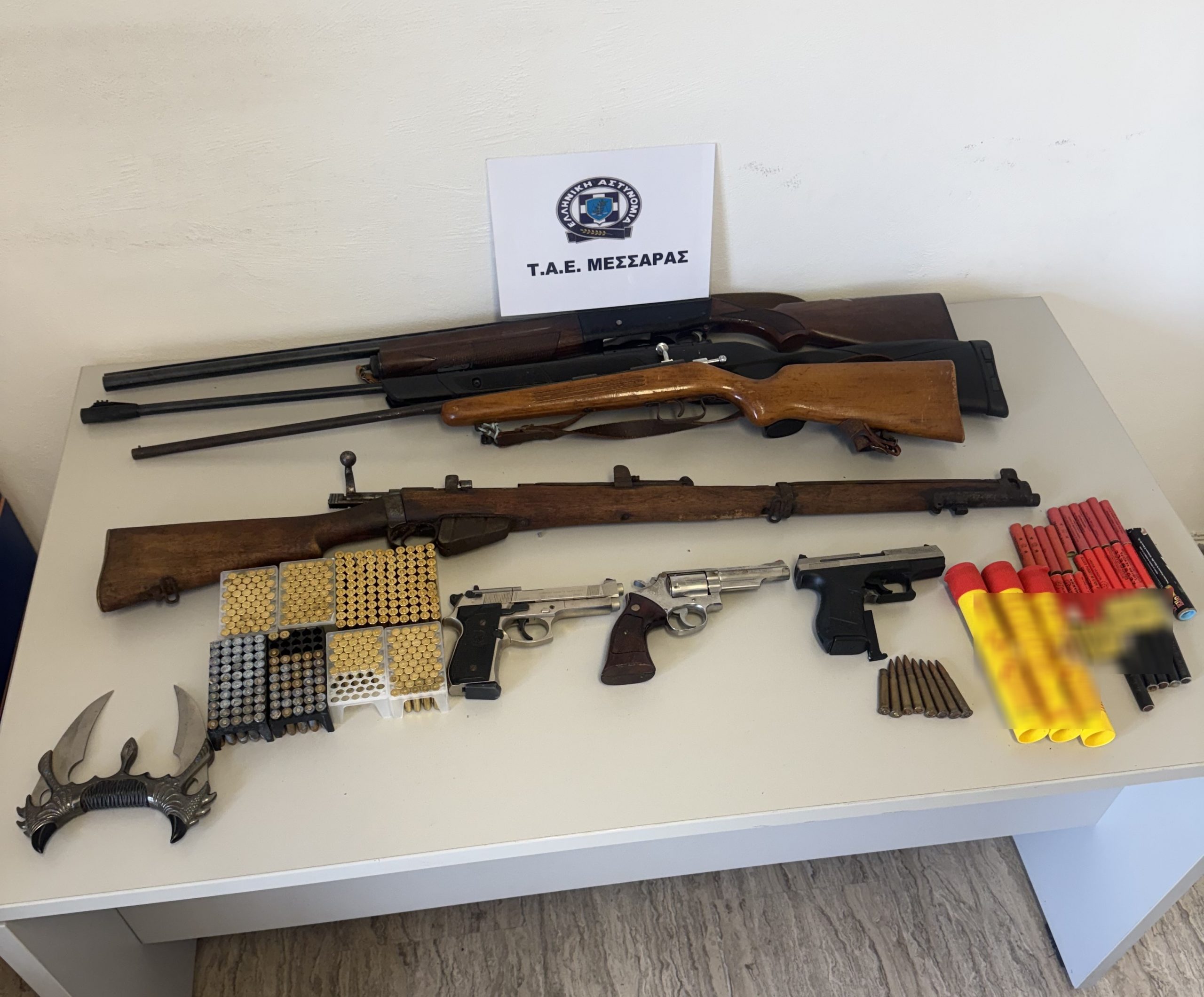 Συλλήψεις στο Δήμο Φαιστού για παραβάσεις της Νομοθεσίας περί όπλων
